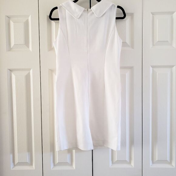 TCEC White Sleeveless Sheath Dress Size Medium, NWT - Picture 5 of 6